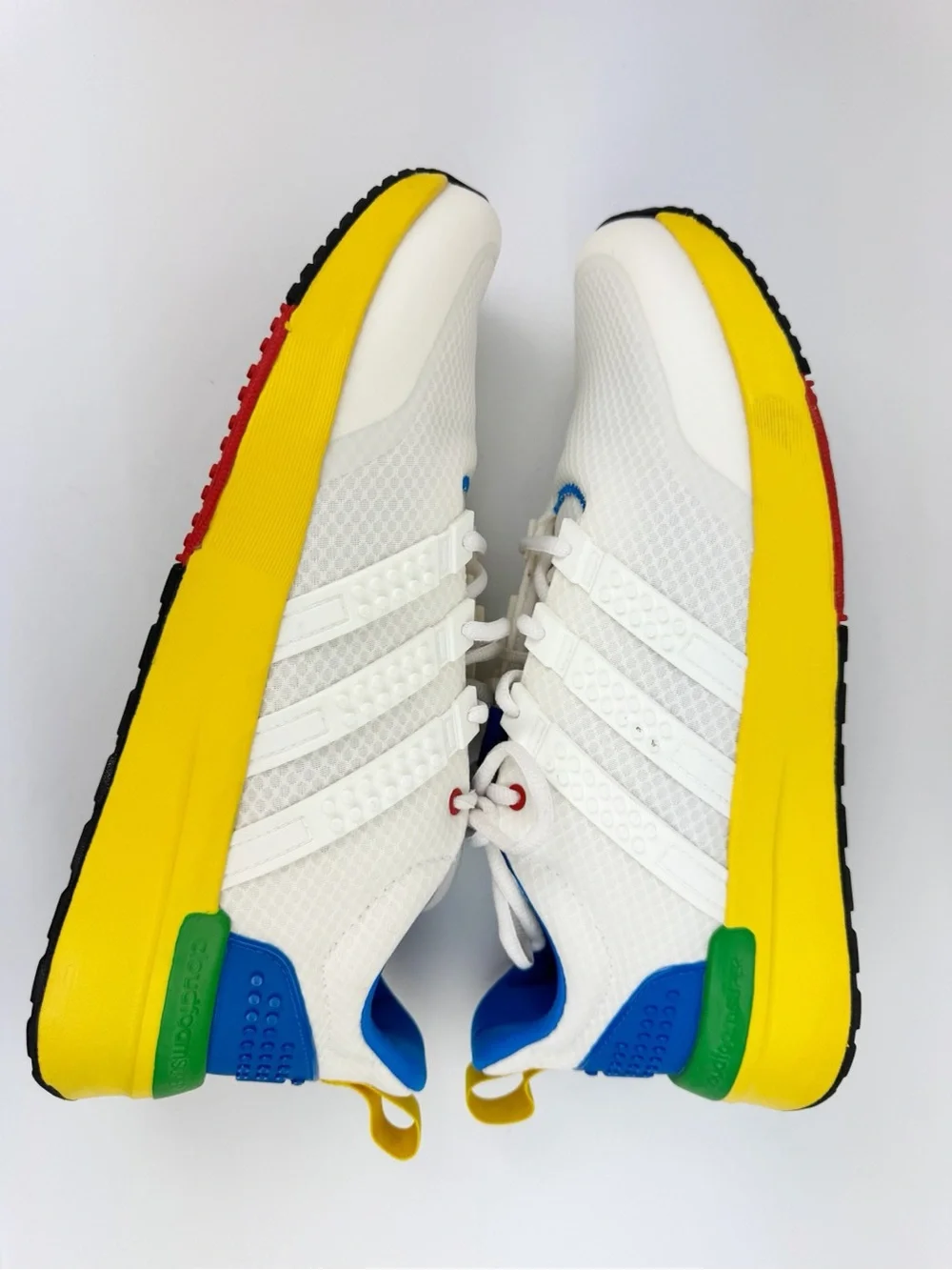 LEGO x adidas Racer TR21 sneakers White Yellow Blue Green and Red GW3680